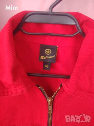 3XL Мъжки работен, червен гащеризон , снимка 5 - Спортни дрехи, екипи - 56051048