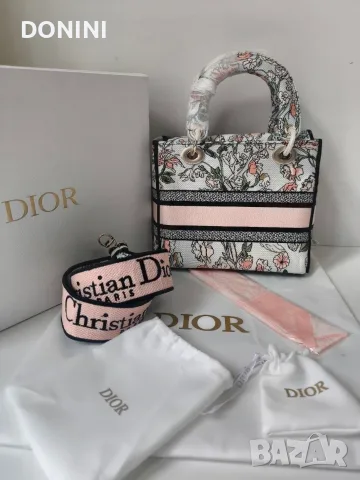Christian Dior Дамска чанта, кожа, снимка 6 - Чанти - 56316498