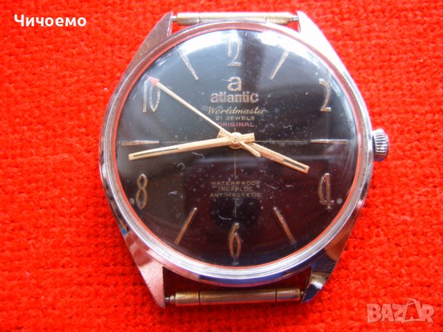 Atlantic Worldmaster 21 jewels Мъжки ръчен часовник от 70-те, снимка 1 - Мъжки - 40100296