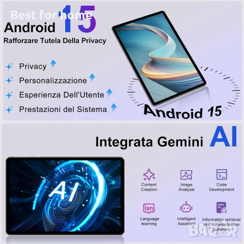 Таблет 2026 Android 15 с EVA силиконов защитен калъф, 24GB + 256GB/2TB, детски таблет 11 инча, снимка 4 - Таблети - 53442777