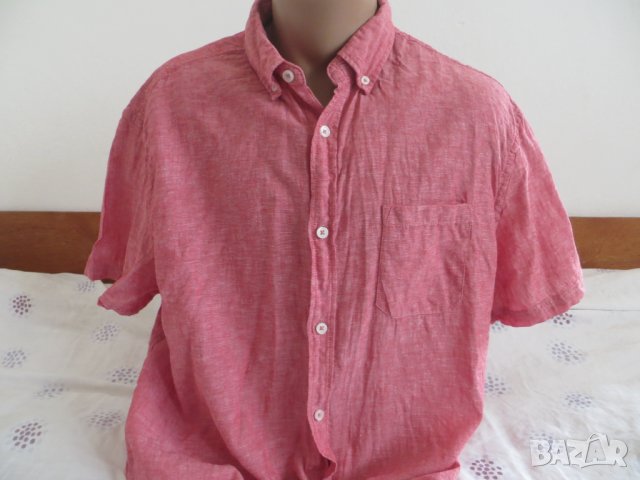 Мъжки ризи с къс ръкав от лен Linen Life, снимка 8 - Ризи - 37046867