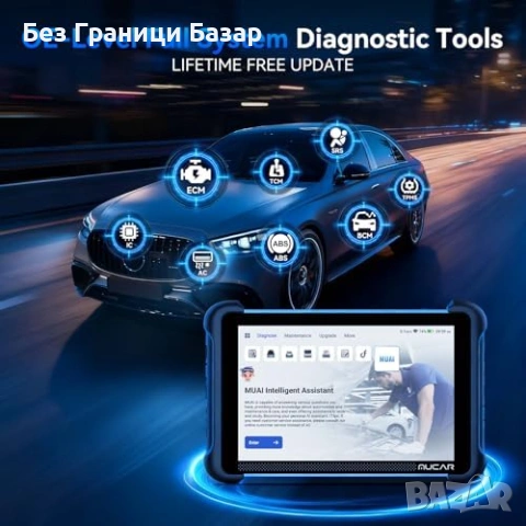 Нова MUCAR 892BT AI OBD2 диагностика пълна система CAN FD DOIP кола сервиз, снимка 3 - Друга електроника - 53794017