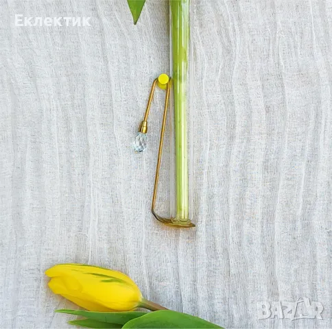 Вази с епруветки. Дърво, полускъпоценни камъни, мъниста, хербарий. Богат избор, снимка 4 - Вази - 50040794