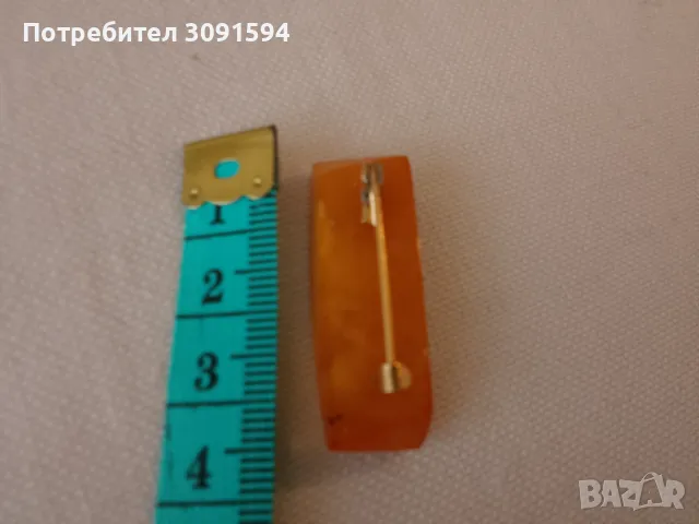 Стара позлатена руска брошка с кехлибар, снимка 10 - Антикварни и старинни предмети - 48691329