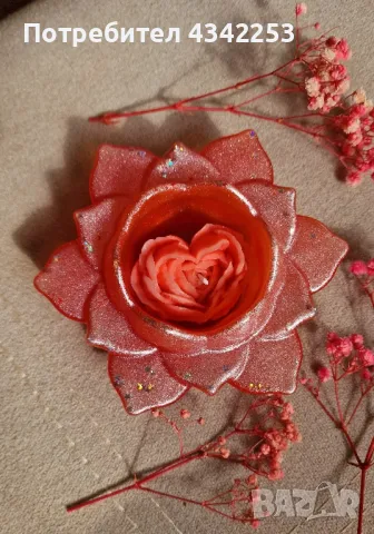 Свещник от епоксидна смола 