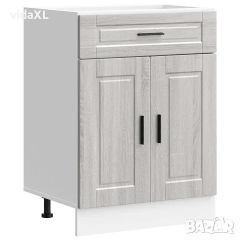 vidaXL Кухненски шкаф Porto, сив сонома, инженерно дърво, снимка 1 - Шкафове - 56148240