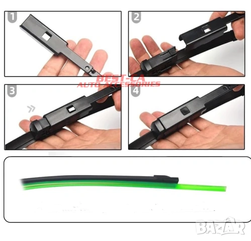 Комплект чистачки за предно стъкло 65+48 cm. подходящи за Skoda Octavia 4 Mk4 2020-, снимка 5 - Аксесоари и консумативи - 53716909