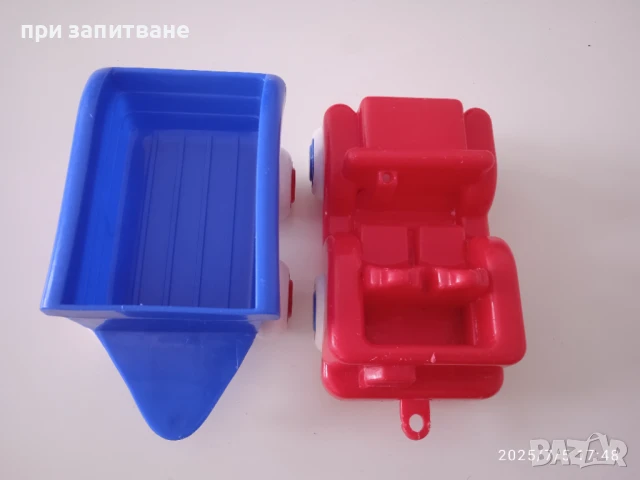 Играчка количка Jeep на Viking toys и ремарке на Flex toys, Sweden, обща дължина 28 см., снимка 4 - Колекции - 50918310