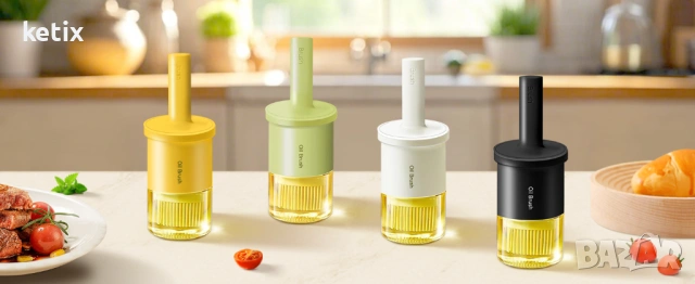 Диспенсър за олио с четка ,300мл, снимка 3 - Други - 53596202