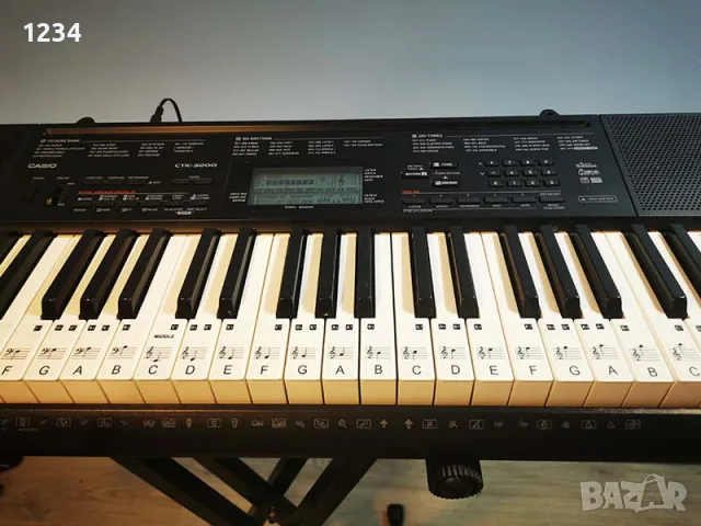 синтезатор клавир CASIO CTK-3200 пиано с динамична клавиатура и USB порт 5 октави, снимка 4 - Синтезатори - 56002358