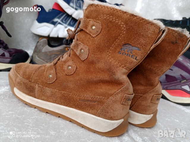 ВОДОУСТОЙЧИВИ SOREL® детски УНИСЕКС боти естествена кожа 33 - 34, снимка 13 - Детски боти и ботуши - 44573152
