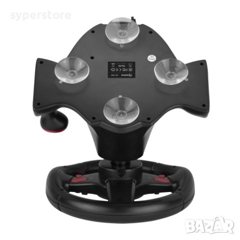 Волан с педали за компютър и игри Геймърски Marvo GT903 С Вибрация Racing Wheel + 2 pedals, снимка 3 - Други игри и конзоли - 40765329