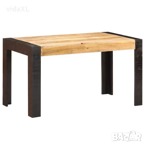 vidaXL Трапезна маса, 140x70x76 cм, грубо мангово дърво масив