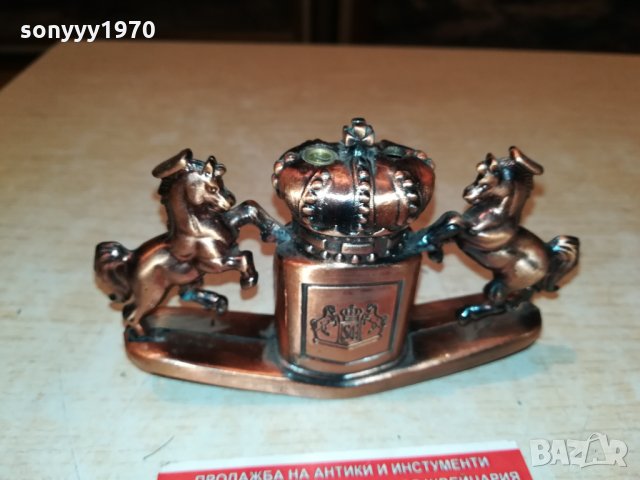 МЕТАЛНА ЗАПАЛКА С КОНЕ-ВНОС ФРАНЦИЯ 0402221247, снимка 11 - Колекции - 35669537