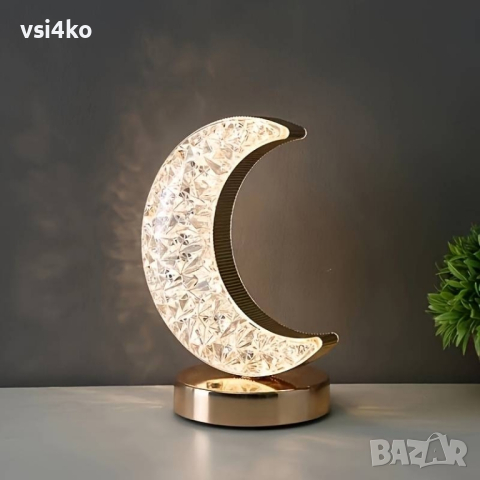 Нощна LED лампа луна/ полумесец , снимка 3 - Лед осветление - 44826580