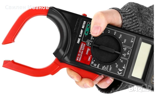 Цифров мултимер с амперклещи и дисплей, модел DT-266C, снимка 5 - Друга електроника - 51044496