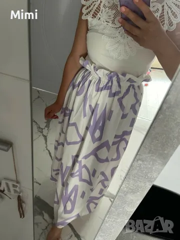 Дълга пола с висока талия , снимка 6 - Поли - 47813520