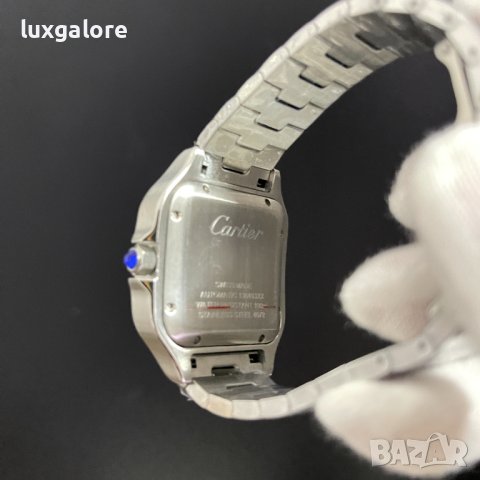Мъжки часовник Cartier Santos de Cartier Blue Dial с автоматичен механизъм, снимка 6 - Мъжки - 42026236