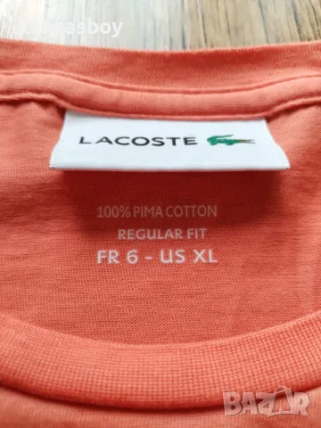 lacoste - страхотна мъжка тениска КАТО НОВА ХЛ 1, снимка 2 - Тениски - 50011963