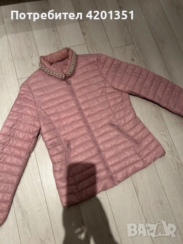 Дамско яке в пудрено розово