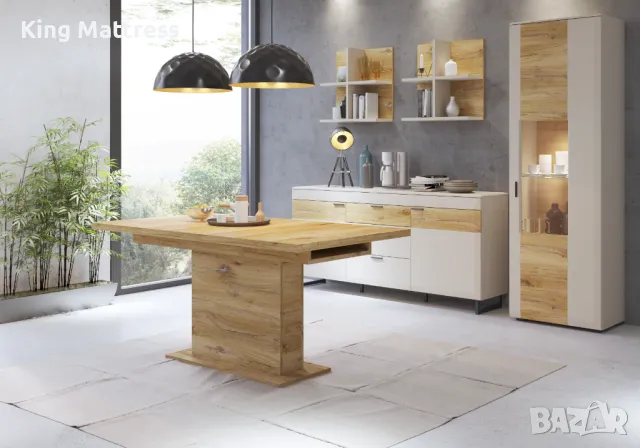 Трапезна маса Romy - разтегателна, снимка 1