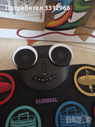 Чисто нов Комплект електронни барабани CLORDEAL KD21 с жак за слушалки, 9 подложки, снимка 3 - Друга електроника - 53755123