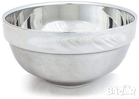 Двустенна изолирана купа за бръснене от неръждаема стомана, снимка 1