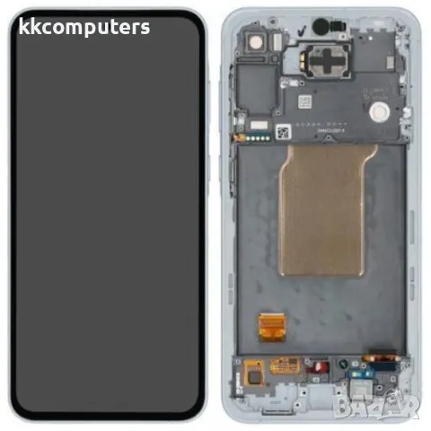 LCD Дисплей за Samsung SM-A556 / A55 5G 2024 / GH82-34305B / Тъч скрийн + Рамка / Син / Оригинал Ser