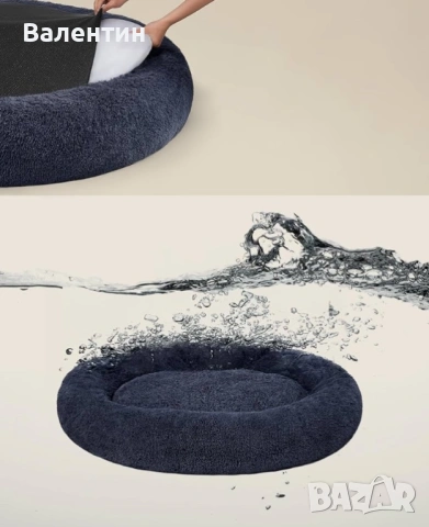 Пухкаво кучешко легло Feandrea диаметър 140см, снимка 4 - За кучета - 53110329