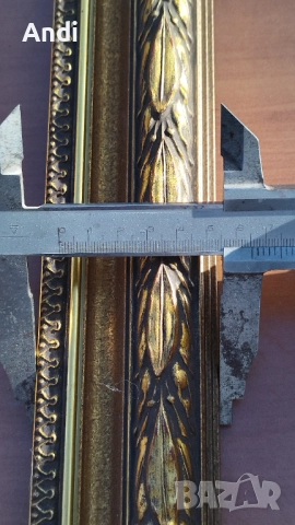 Дървена рамка за картина 88/72 старо злато с орнаменти, снимка 13 - Картини - 52667169