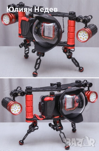 ПРОДАВА СЕ КОМПЛЕКТ ЗА ПОДВОДНО СНИМАНЕ ЗА СМАРТФОН, снимка 2 - Други спортове - 52845455