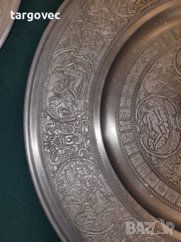 Старинен калаен поднос, снимка 4 - Декорация за дома - 41848057