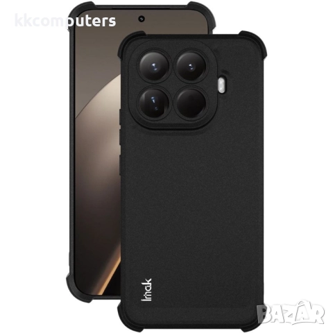 IMAK Калъф за Xiaomi 15T Pro [Протектор в Комплекта] - TPU, Въздушни Възглавници, Удароустойчив- Чер, снимка 2 - Калъфи, кейсове - 52365880