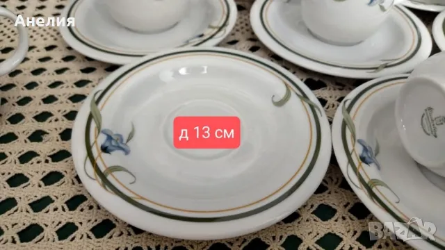 Winterling Bavaria 7 сета с кампанули, снимка 4 - Чаши - 50372696