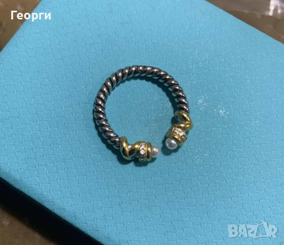 David Yurman оригинален сребърен пръстен, снимка 1