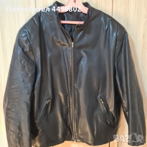 Мъжко кожено яке от агнешка кожа, поръчково