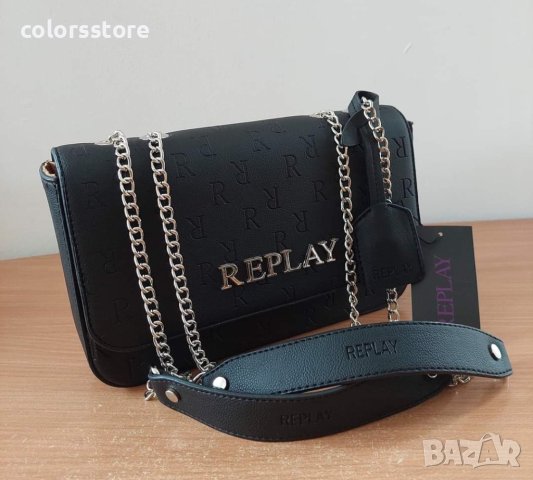 Черна чанта  Replay код Br309, снимка 2 - Чанти - 36010904