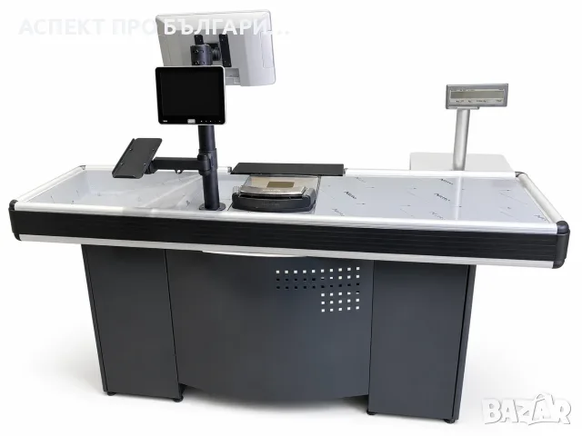 Оборудван касов модул 1,85м с баркод скенер Magellan 9800 и везна Bizerba, снимка 3 - Друго търговско оборудване - 56114336