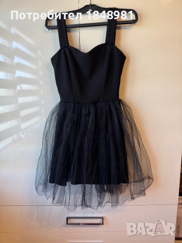 Нова къса черна рокля , снимка 2 - Рокли - 51664678