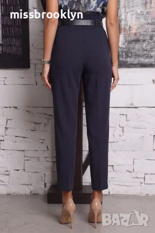 Панталон “Navy Tailored Fit” – тъмносин елегантен панталон арт.8026, снимка 3 - Панталони - 55821291