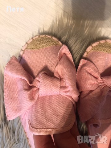 Розови мокасини с голяма панделка за момиче, снимка 3 - Детски гуменки - 40827425