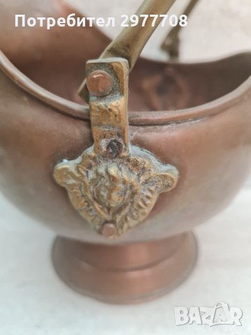 Винтидж медна и месингова мини кофа, снимка 7 - Декорация за дома - 35698595