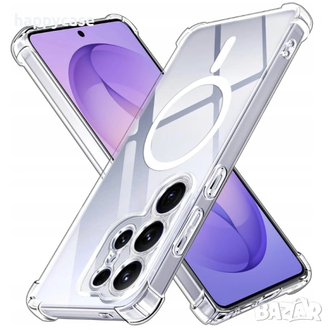 Samsung Galaxy S26 Ultra / S26+ / S26 / Удароустойчив MagSafe силиконов кейс гръб калъф