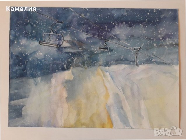 Картина: "Снежните склонове", снимка 1