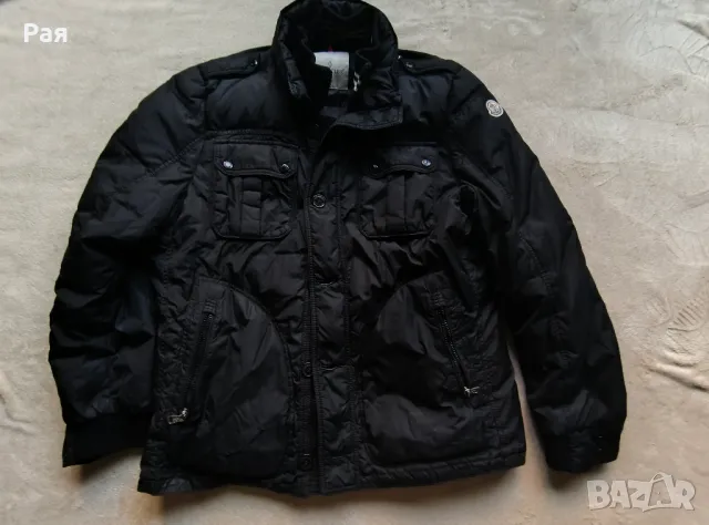 Яке Moncler Lyon размер 4 черно – XL мъжко пухено яке, снимка 3 - Якета - 50368175