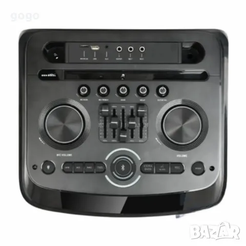 Професионална караоке тонколона Homey HM-1004-SP212 с два безжични микрофона, снимка 2 - Тонколони - 49766172