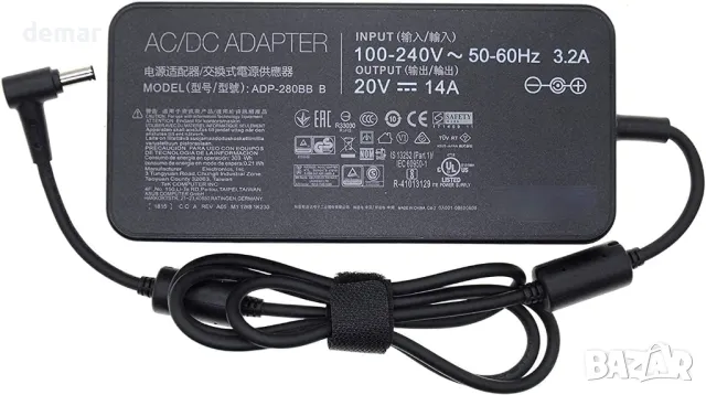 280W ADP-280EB променливотоково зарядно за лаптоп Asus, снимка 5 - Друга електроника - 48826100
