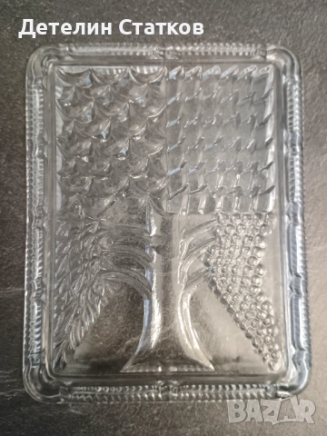Стъклени мини плата- произведено в България, снимка 2 - Чинии - 52044973