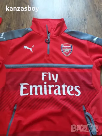 PUMA Football Fan Arsenal AFC 1/4 Training Top - мъжка футболна блуза М, снимка 2 - Спортни дрехи, екипи - 47709460