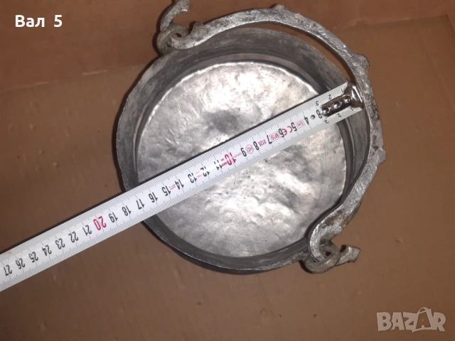 Старо малко калайдисано котле , менче , менец , котел, снимка 6 - Антикварни и старинни предмети - 53621895